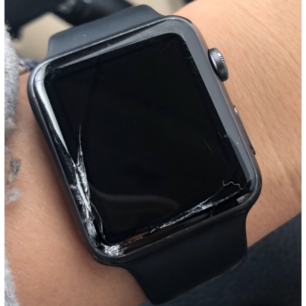 Apple Watch 42mm series 1 cracked screen.